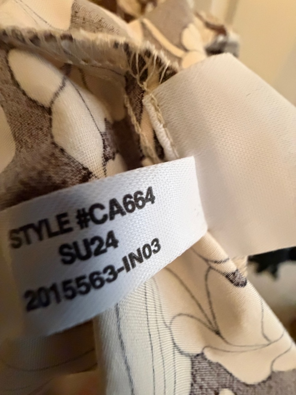 J. Crew Brown and Cream Floral Fit and Flare Midi Dress - Picture 7 of 7